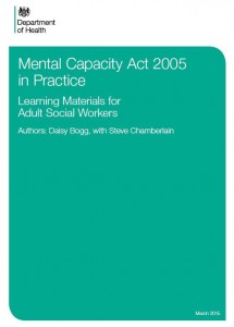 The resources (mental capacity guide pictured) are designed to be used by social workers at all levels, from front line practitioners to senior social workers, social work supervisors and managers.